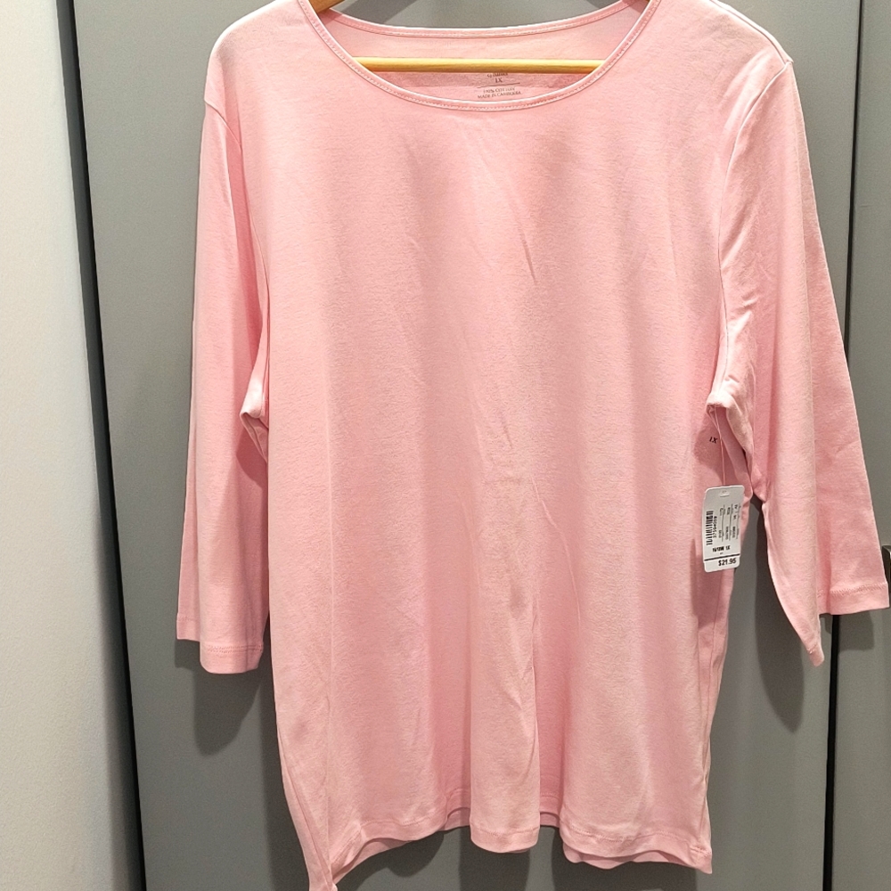 CJ Banks Top 3/4 Sleeves Size 1X